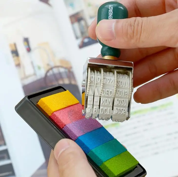 1 шт. винтажный штамп с датой DIY печать прозрачные штампы для скрапбукинга рождественские штампы для изготовления открыток