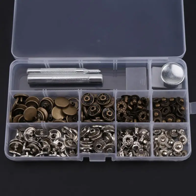 Оптовая продажа 50 наборов кнопочных застежек застежка для кнопок с настройкой