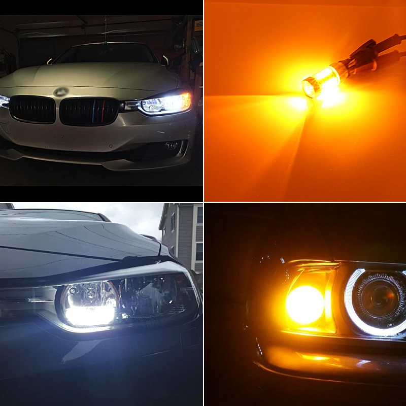 

2x Led Error Free PWY24W PW24W DRL Bulbs Turn Signal or Daytime Running Lights For Audi BMW Mercedes-Benz Peugeot Volo VW Skoda