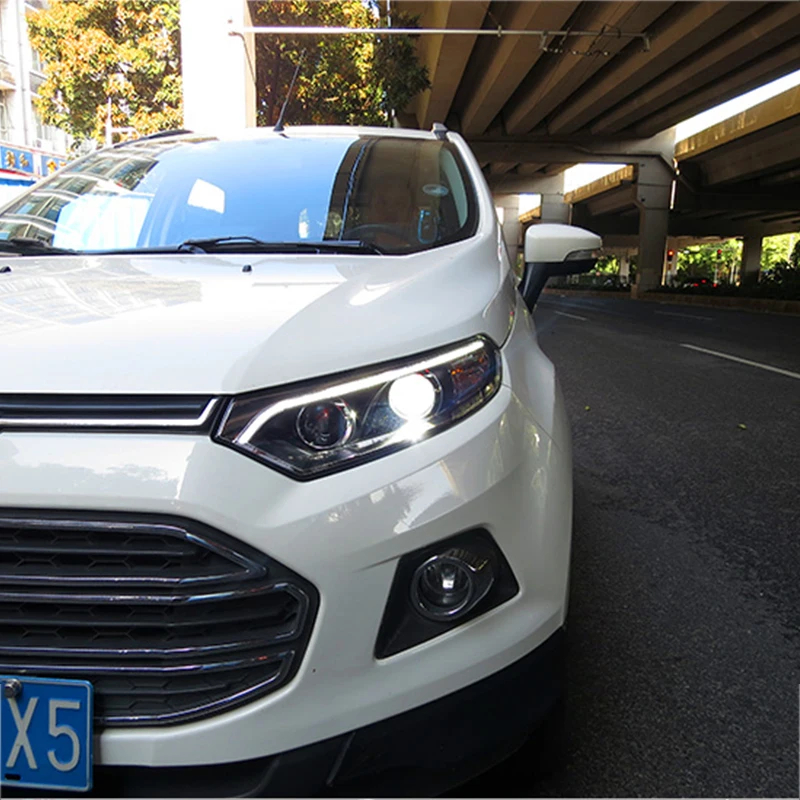 Hlxg для Ford EcoSport 2013 2014 2015 автомобильные фары в сборе светодиодный колпак лампы HID