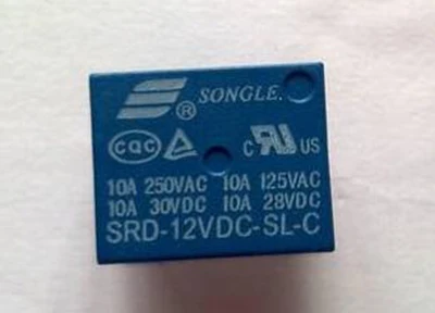 Оригинальный Songle реле 50 шт./лот 12 в T73 5 контактов 250 10 а|Реле| |