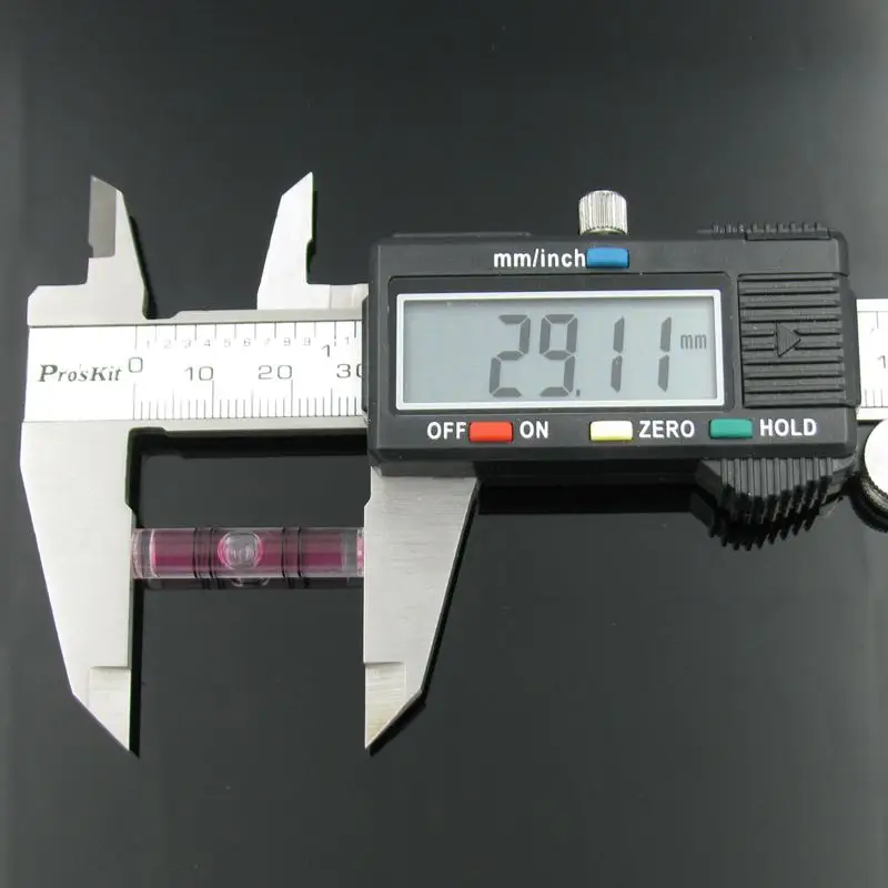 1 шт. 6 3*29 мм Фиолетовый Цвет спиртовой уровень пузырьковый настенный трубчатые