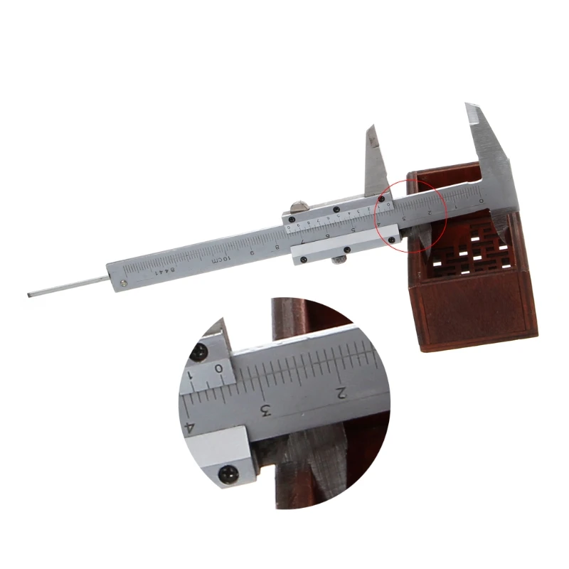 

Mini Vernier Caliper 0-100mm Guage Pocket Stainless Steel Metric Machinist