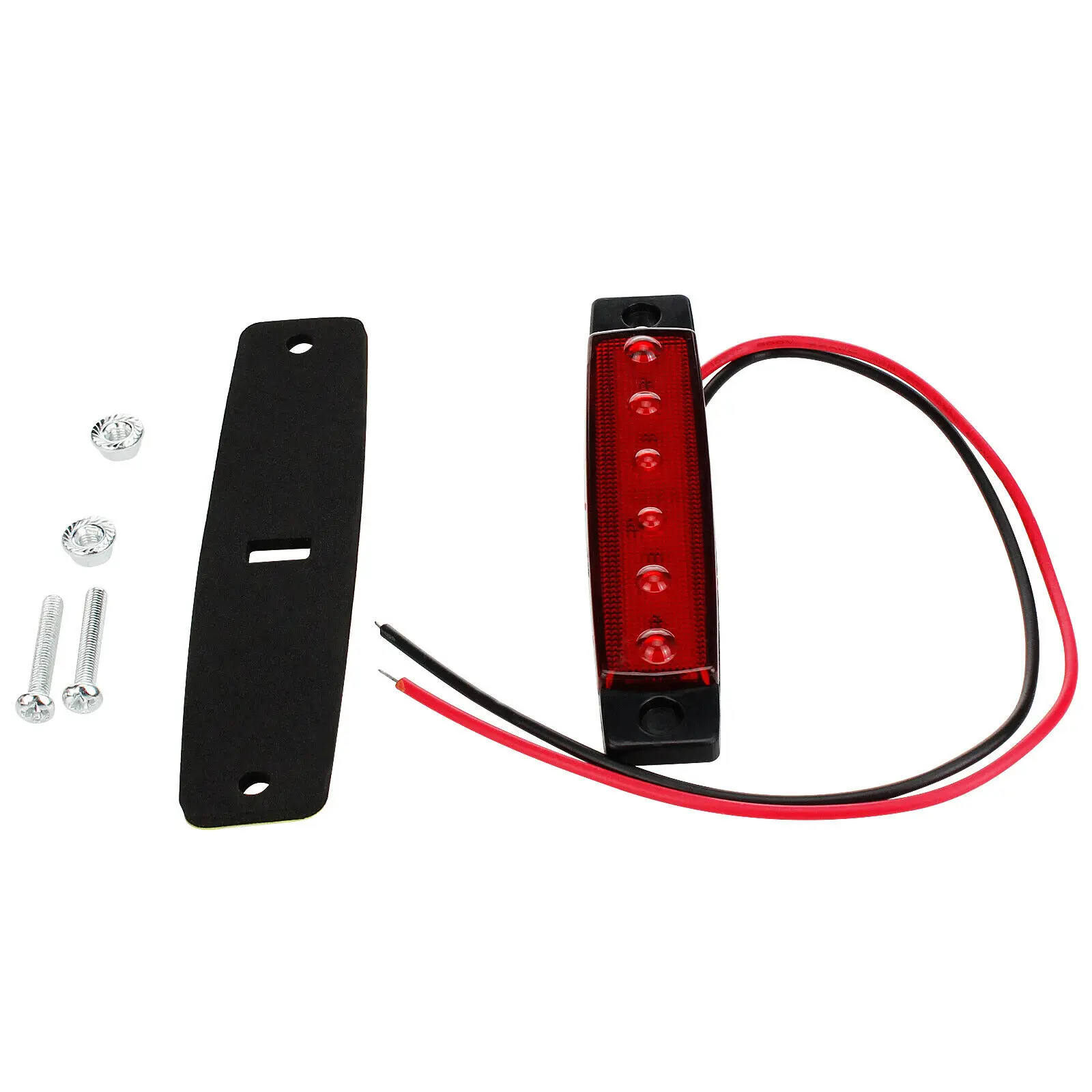 12 V 24 V грузовик габаритного света 6 SMD LED авто прицеп боковой маркер индикаторы свет лампы Amber цвет: желтый, белый зеленый красные, синие