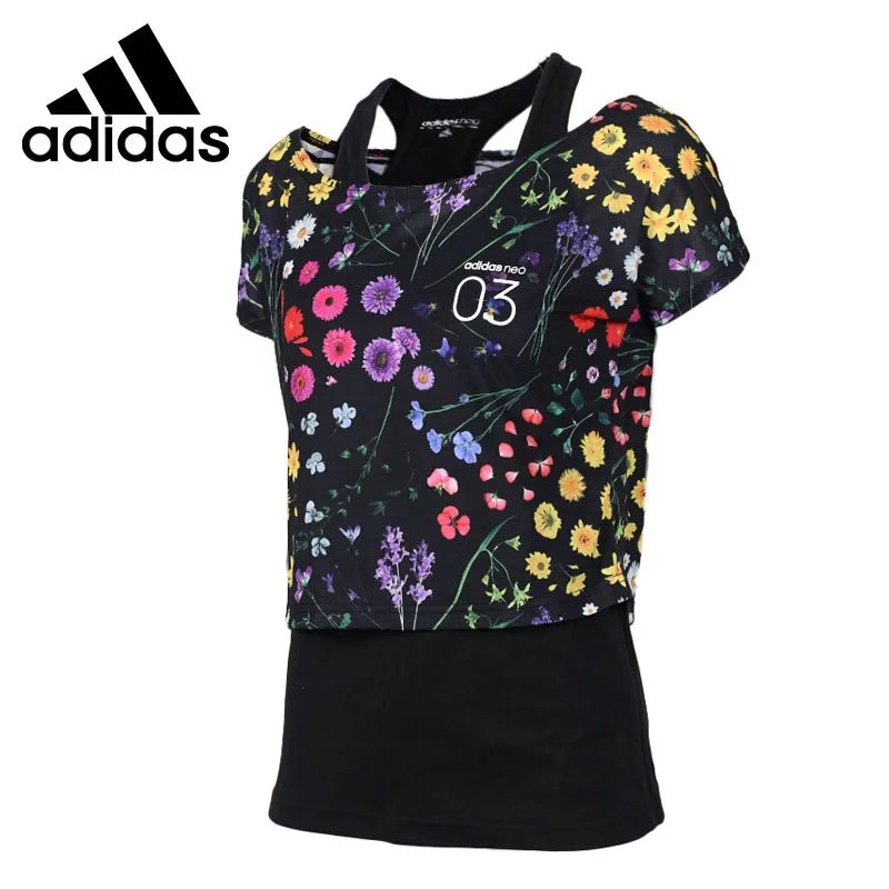 Оригинальный Новое поступление 2018 Adidas NEO Label избранного Слои футболка Для женщин