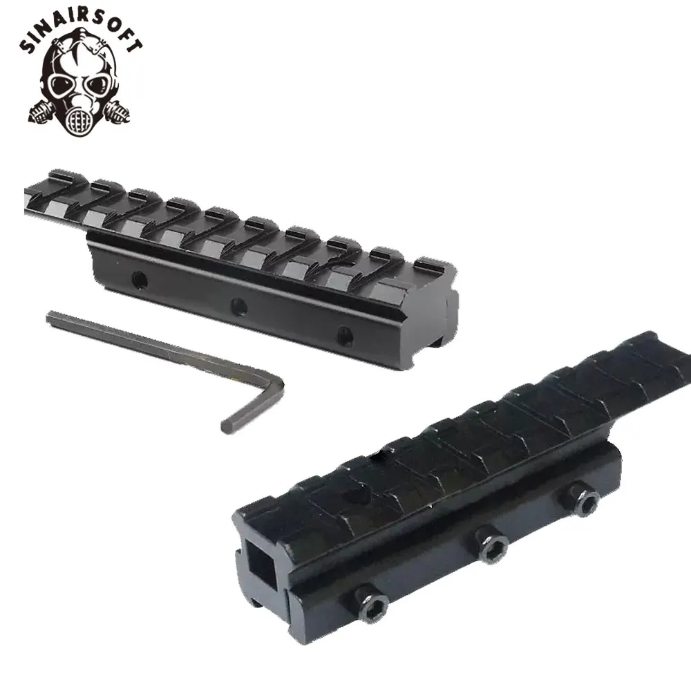 Ласточкин хвост Расширение Вивера Пикатинни адаптер 11 мм до 20 расширяемая