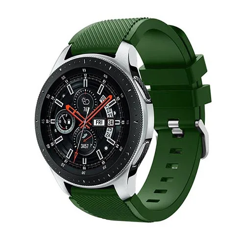 Army green Gear S3 Frontier ремешок для samsung Galaxy Watch 46 мм 22 мм ремешок для часов Correa gear S3 классический ремешок gear S 3 силиконовый браслет - Цвет: Army green