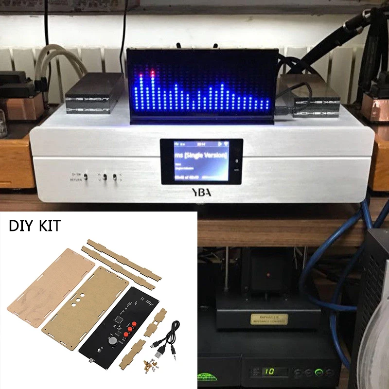 DIY KIT AS1424 цифровой измеритель уровня аудио светодиодный дисплей мигающий