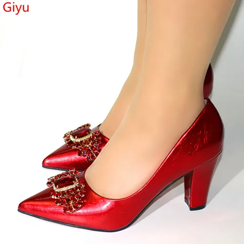 Doershow Новое поступление туфли с острым носком в африканском стиле без сумки