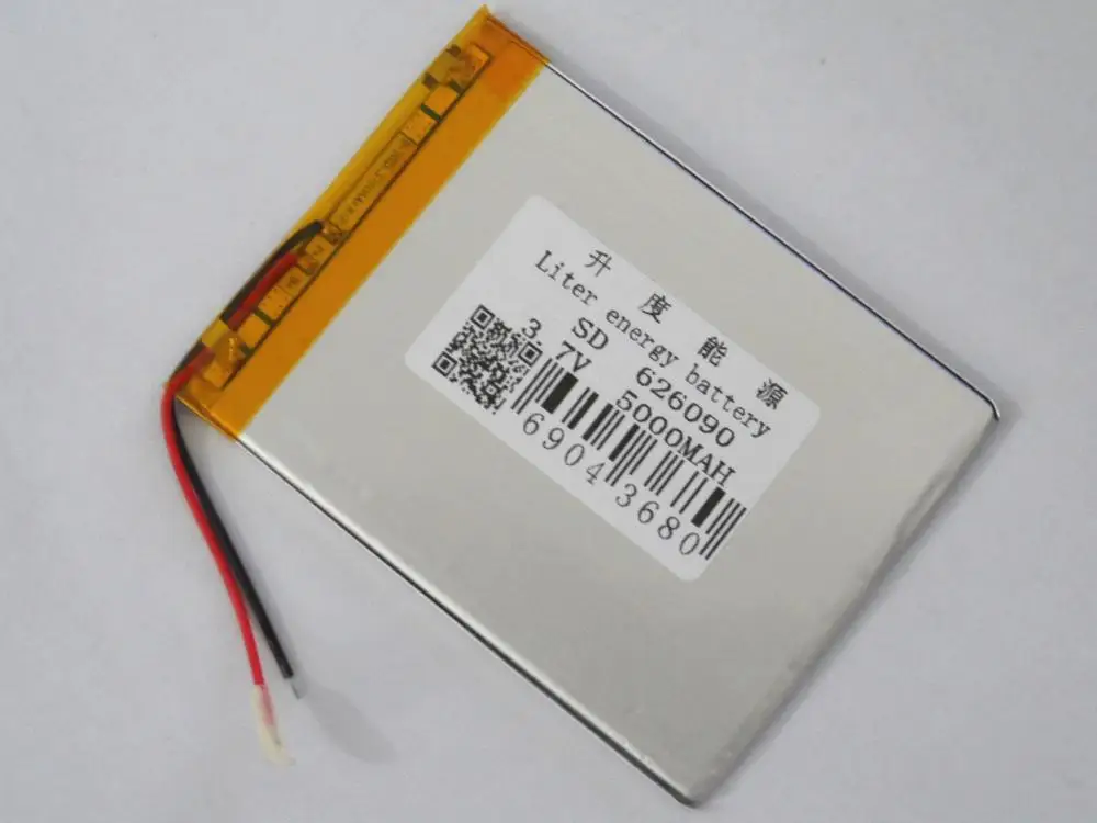 Полимерные производители продают 626090 5000mAh 3 7 V большой емкости мобильный питания