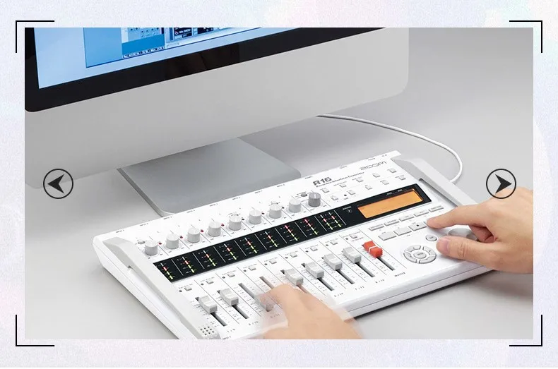 ZOOM R16 16-track Воспроизведение запись рабочая станция рекордер звуковая карта эффект sampler интерфейс контроллер микшер