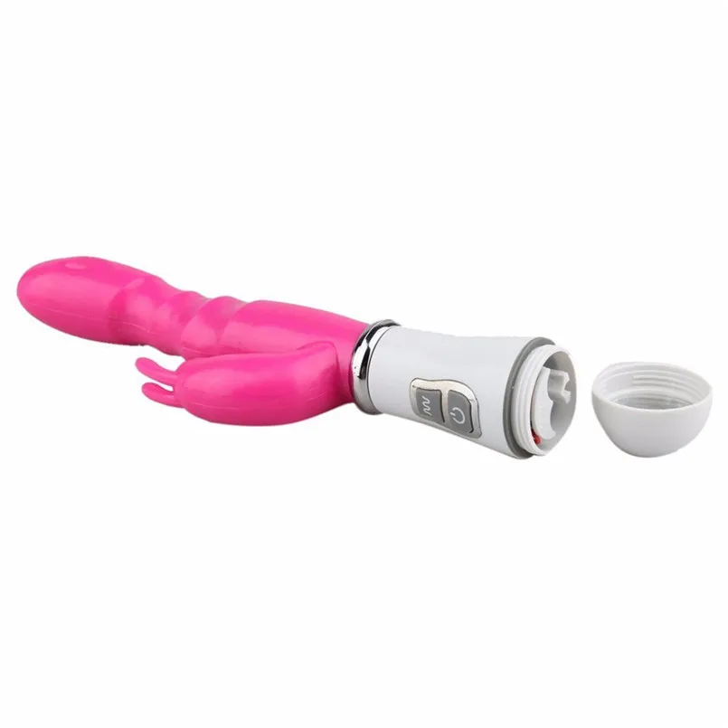 Водонепроницаемый Многоскоростной фаллоимитатор с кроликом вибратор двойной