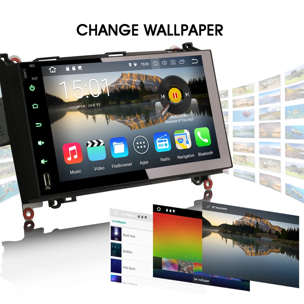 9 &quotAndroid 8 0 Авторадио автомобильный стерео GPS DAB + DVR SD BT Автомобильный
