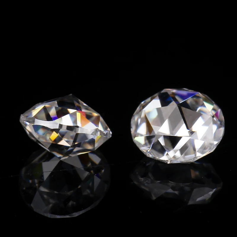 Романтическая двойная Роза 6 мм ясная четкость для брачного кольца Тест