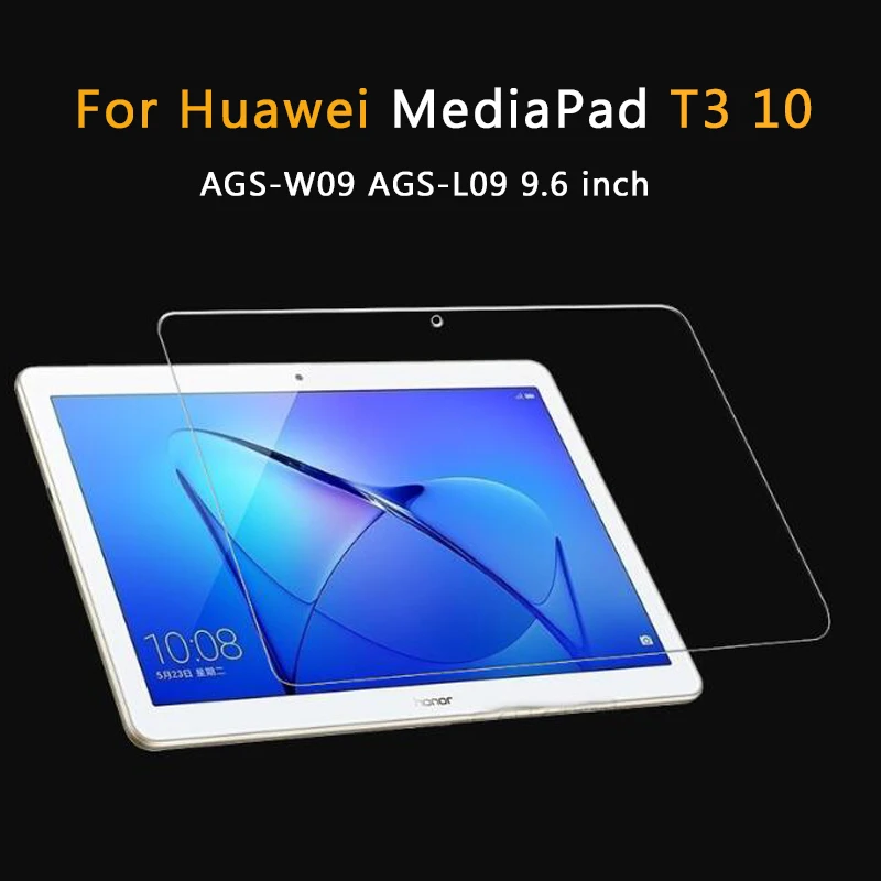 For Huawei T3 10 Чехол для планшета huawei MediaPad Media Pad T3 T5 10 Honor Pad 2 9,6 AGS-W09 L09 AGS2-W09 L09 чехол из закаленного стекла+ ручка - Цвет: For Huawei T3 10