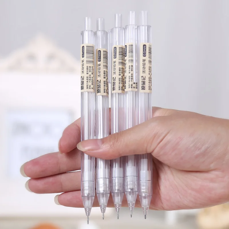 Милый пластиковый механический карандаш Kawaii прозрачные автоматические