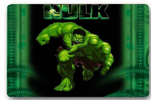 Пользовательские 40x60 см Дверной Коврик Крышка Халк приближается Нескользящая