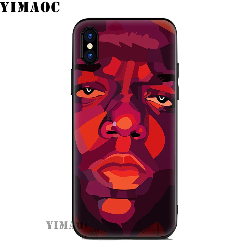 YIMAOC Swag The Notorious B.I.G Soft Silicone Case for iPhone 11 Pro Xr Xs Max X or 10 8 7 6 6S Plus 5 5S SE |