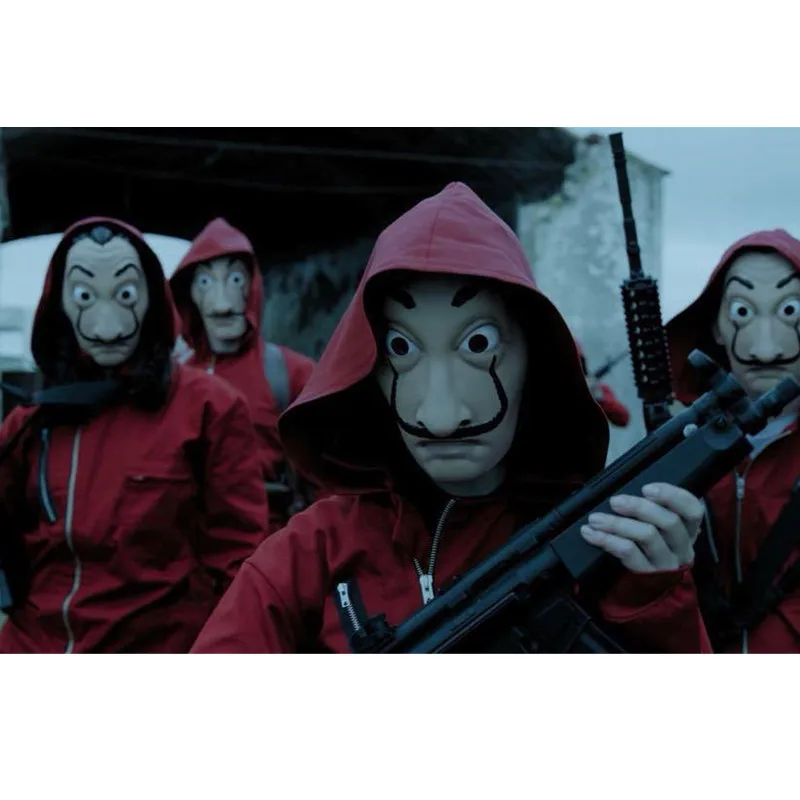 Аиниль 2018 Горячая Распродажа Маски Лица La Casa De Papel Сальвадор Дали Косплей Фильма Реалистичные Пати Латексные Маски.