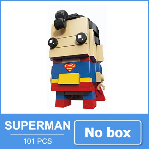 Super Boy no box Бэтмен Супермен Чудо-Женщина фигурка-конструктор Джокер игрушки Совместимые мини блоки фигурка экшн супер куклы-герои фильм подарок для мальчиков друзей - Цвет: Super Boy no box