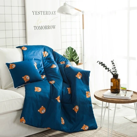 Cushion Blanket3 Подушка в скандинавском деревенском стиле, одеяло с тропическим растением, 2 в 1, домашний диван, детское одеяло, подушки для дивана, постельные принадлежности - Цвет: Cushion Blanket3