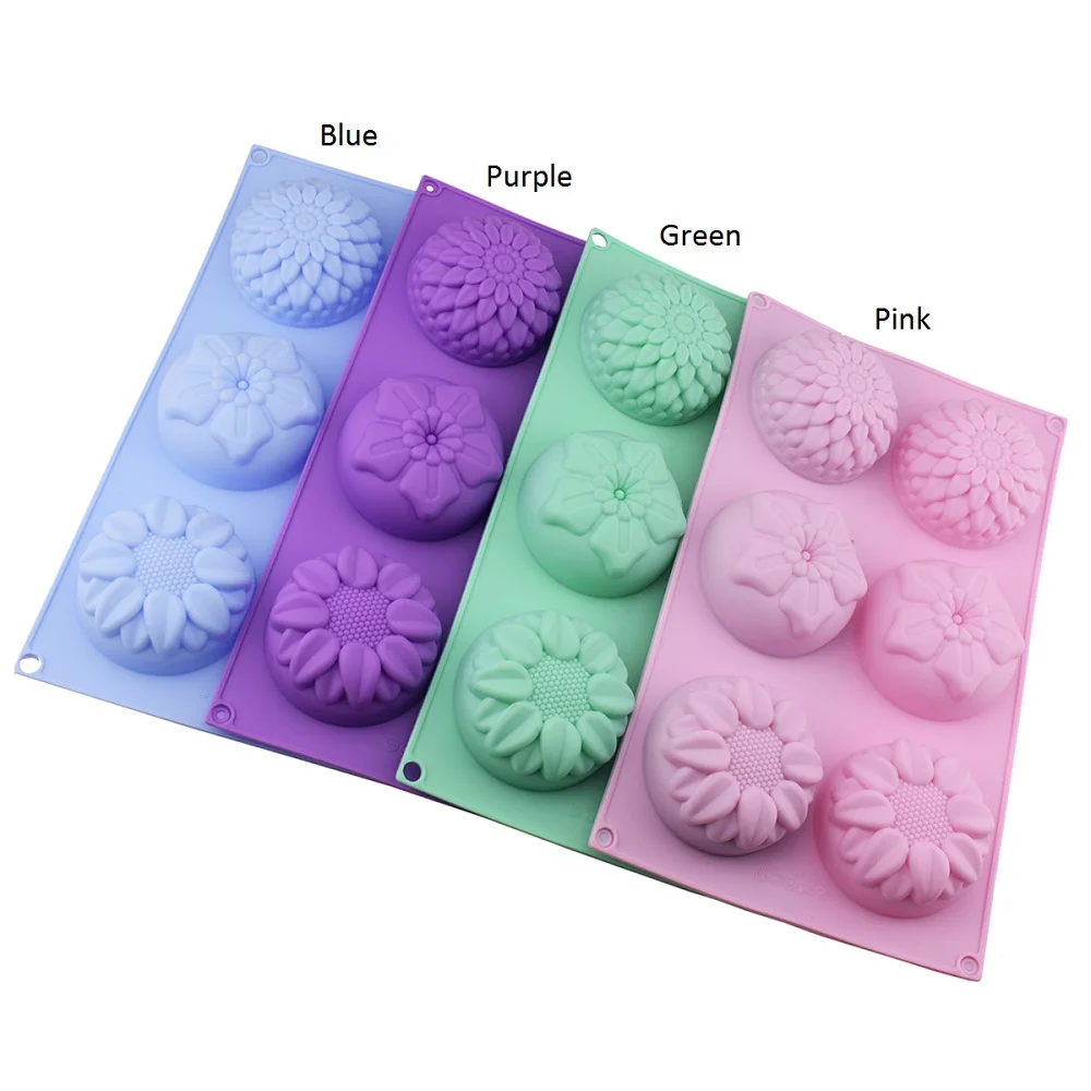 1 упаковка силиконовая форма в виде подсолнуха для Маффин кекса|Формы мыла| |