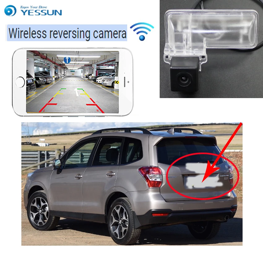 Автомобильная камера заднего вида YESSUN для Subaru Forester 2012 2015 беспроводная с функцией