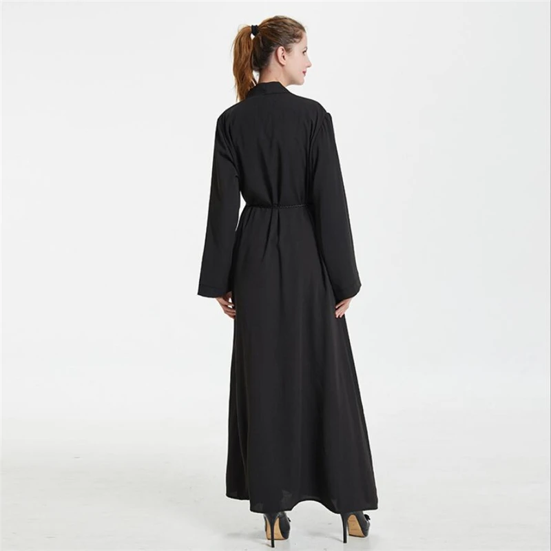 Модное арабское мусульманское abaya Плиссированное женское исламское платье