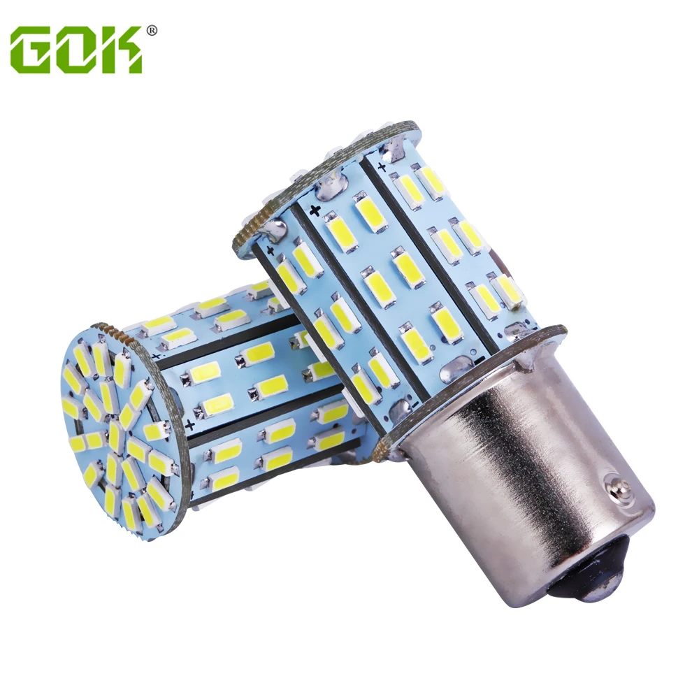

2pcs/lot 1156 ba15s led s25 Car Led 64smd 3014 led 1157 led Tail Lights/ Turn Signal Lamp Tail Brake Bulbs P21W Parking Lights