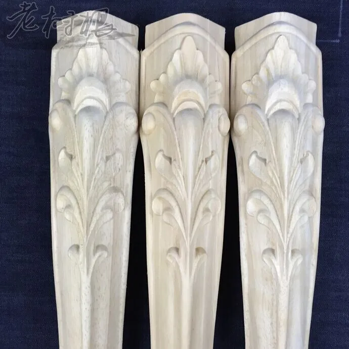 Новый высокое качество резьба по дереву кабинета ноги ножки кровати 4 ШТ. диван