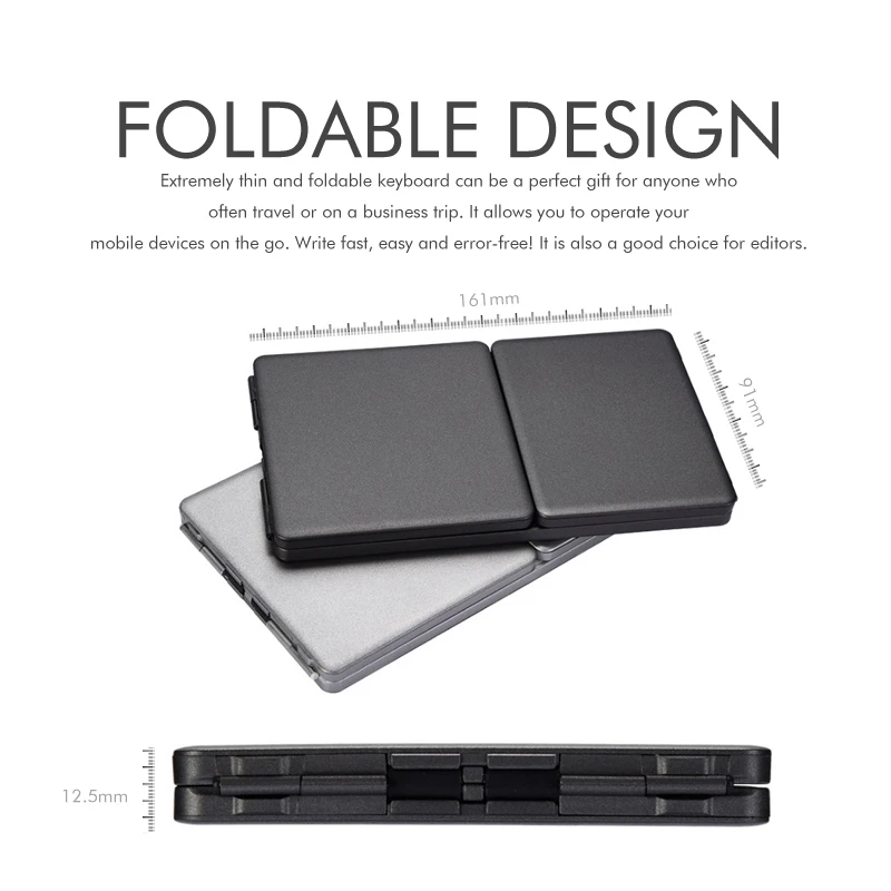 Mini Bluetooth Keyboard with Trackpad Folded Case for Tablets and Smartphone Work iOS Android Windows | Компьютеры и офис