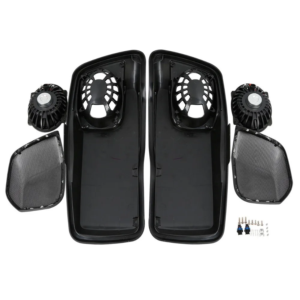 Крышки для седельной сумки мотоцикла W/" X 7" колонки для Harley Touring Electra Street Glide 14-18 Высокое качество
