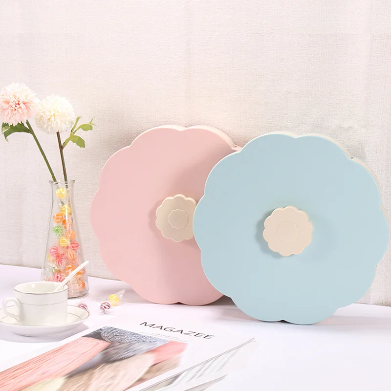 Креативная вращающаяся Подарочная коробка для еды с цветами в форме лепестков