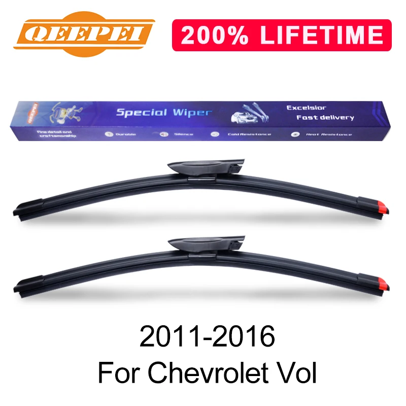 QEEPEI Замена стеклоочистителя для Chevrolet Vol 2011-2016 силиконовая Резина лобовое стекло