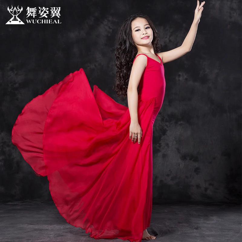 Wuchieal/2017 лидер продаж новый костюм для танца живота девочек платье одежда