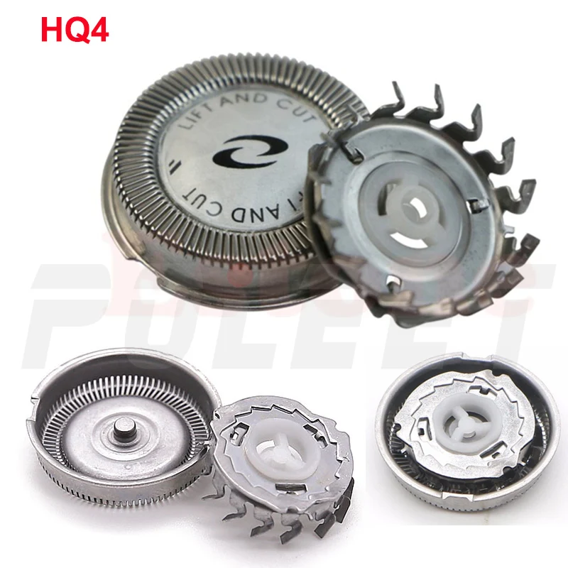 Poleet 3 компл./лот бреющая головка HQ4 Замена для Philips лезвие бритвы HQ3 HQ851 HQ912HQ136 HQ56 PQ202