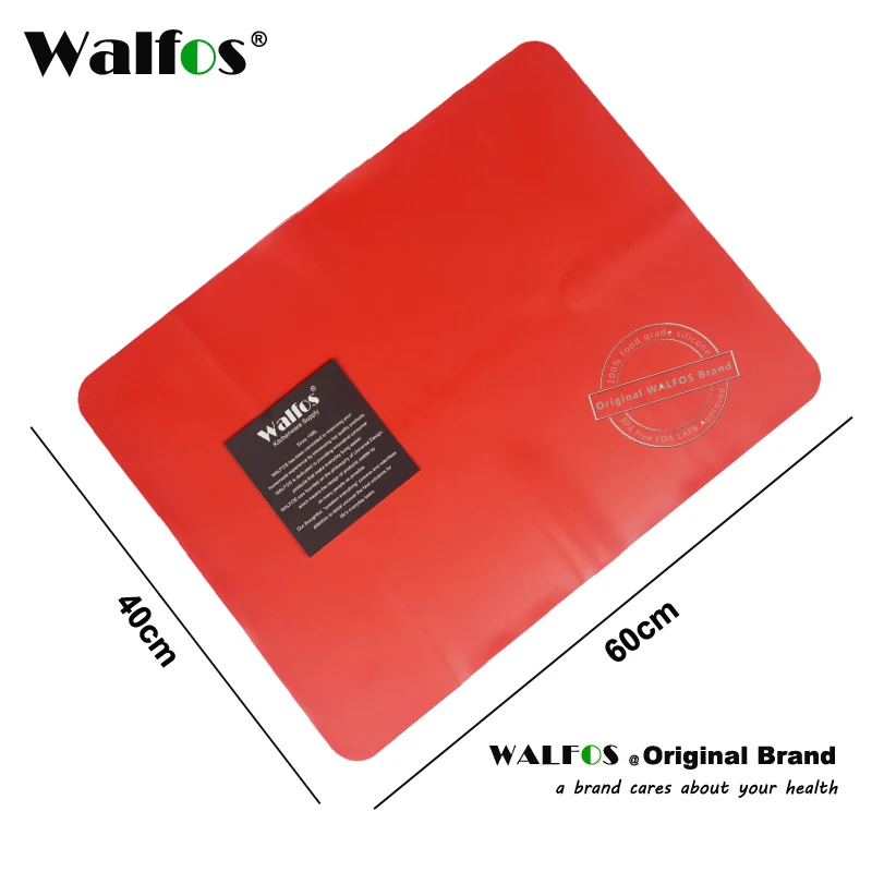 WALFOS большие Размеры 1 шт. 60x40 см силиконовый коврик для выпечки вкладыш столовых