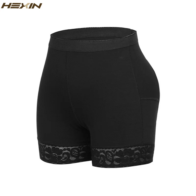 HEXIN Control короткие женские корректирующие трусики для ягодиц и бедер кружевное