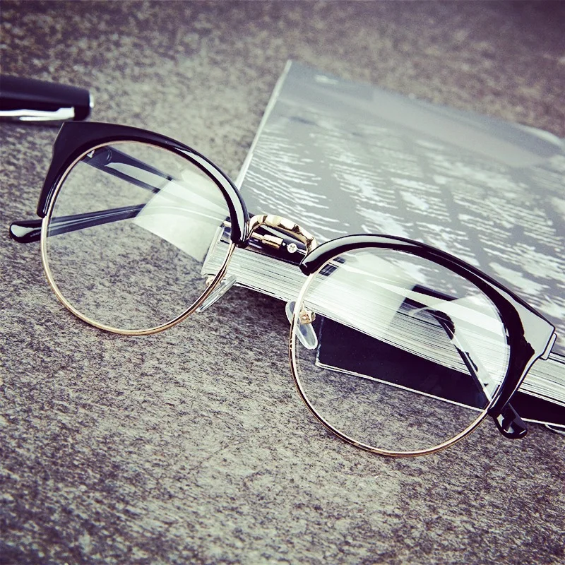 Женские черные очки прозрачная Оправа очков Анти усталость для кошачий глаз