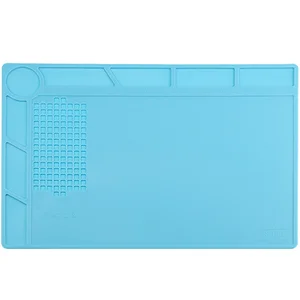 UANME Инструменты для ремонта телефонов 35x25 см теплоизоляционная силиконовая прокладка Настольный коврик BGA паяльная станция с винтовым положением