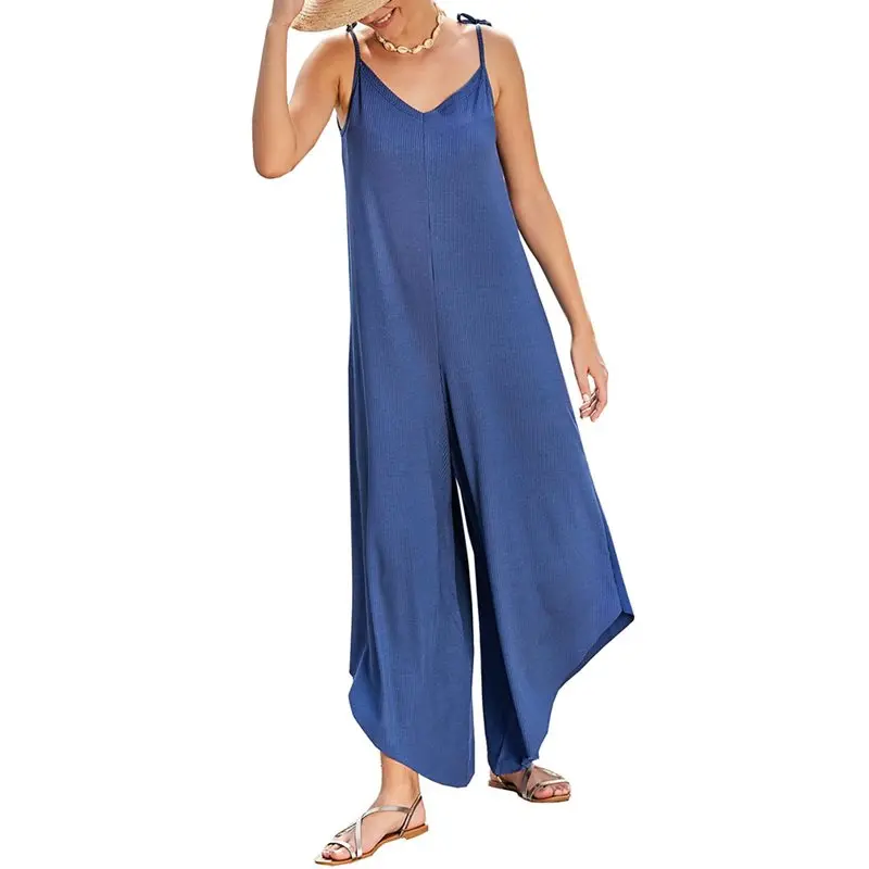 Летние Boho сексуальные пляжные Комбинезоны для путешествий женские оранжевые