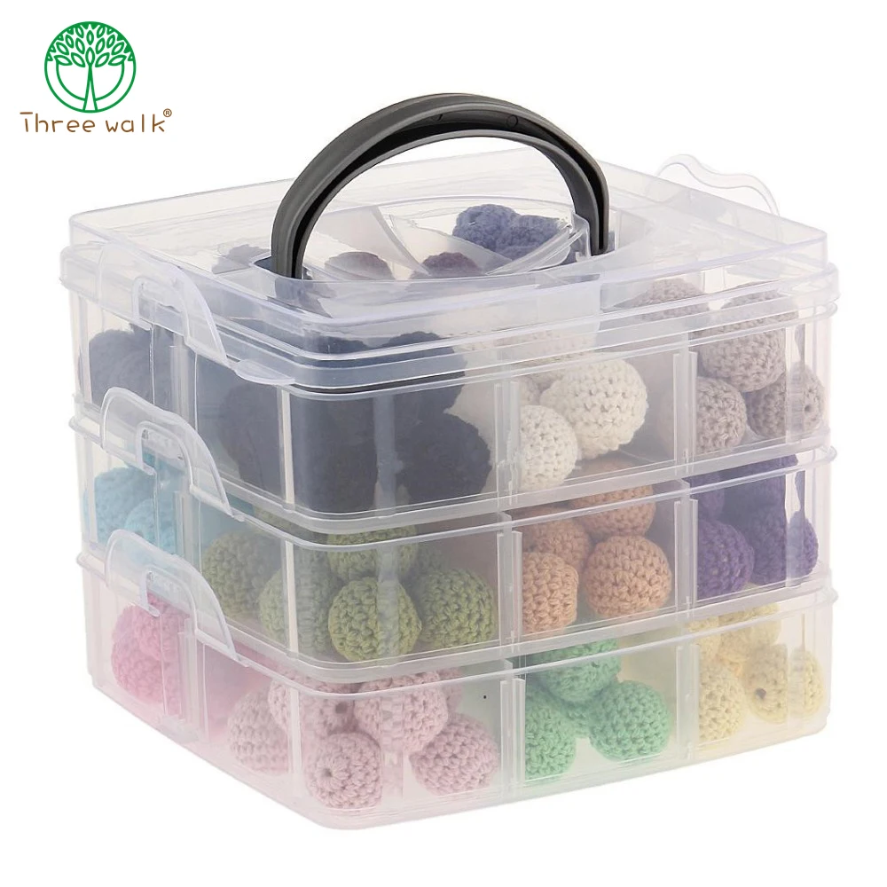 180pcs Beads Multicolor DIY Wooden Crochet Beads Set diy Nursing Necklace,baby Teething making,Christmas Gift