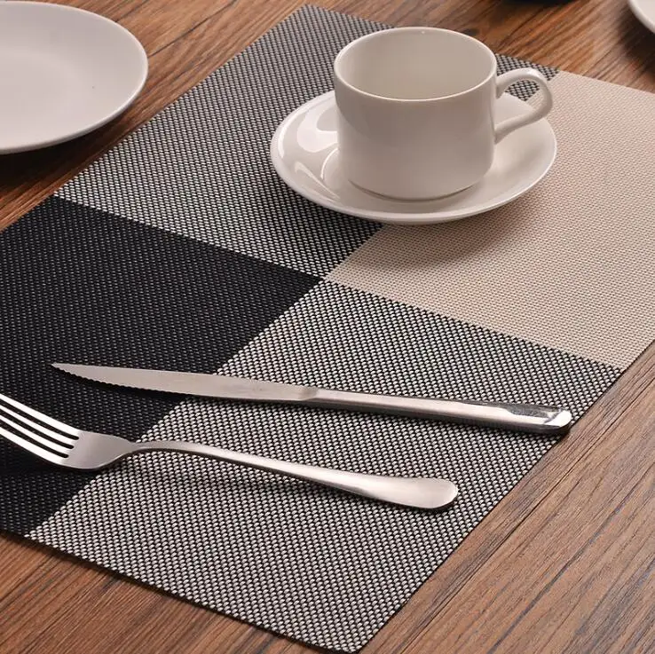 Fyjafon 4/6 шт. набор кухонных ковриков для стола Европейский ресторанный ПВХ коврик для места термозащитные гостиничные коврики современный коврик на стол