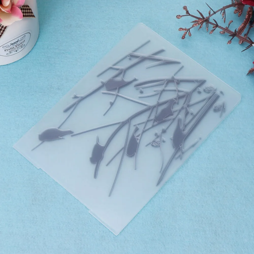 Пластиковый шаблон для тиснения DIY скрапбукинга фотоальбома карточек бумаги