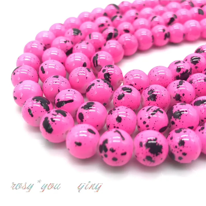 Оптовая продажа 16 цветов стеклянные бусины с рисунком паука оптовая бусин DIY