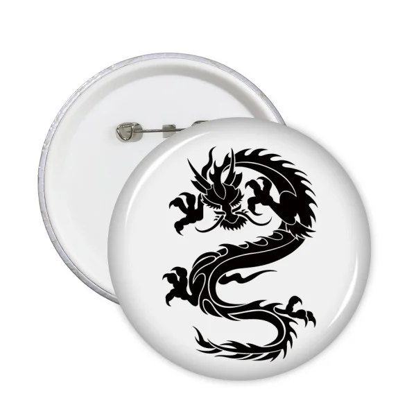 5 шт. круглый значок с изображением дракона животного | Дом и сад