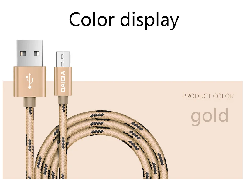 Micro USB кабель для быстрой зарядки USB кабель для передачи данных нейлоновый кабель синхронизации для samsung Xiaomi Redmi Note 4 5 мобильный телефон Android Microusb кабель
