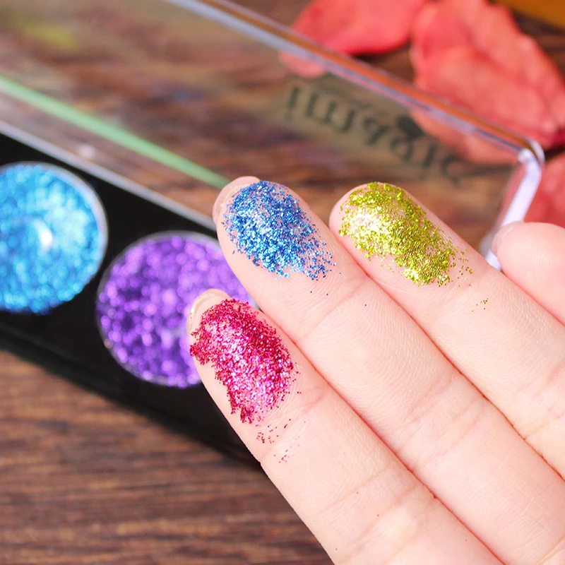 IMAGIC Женская Популярная палитра теней для век с блестящими бриллиантами