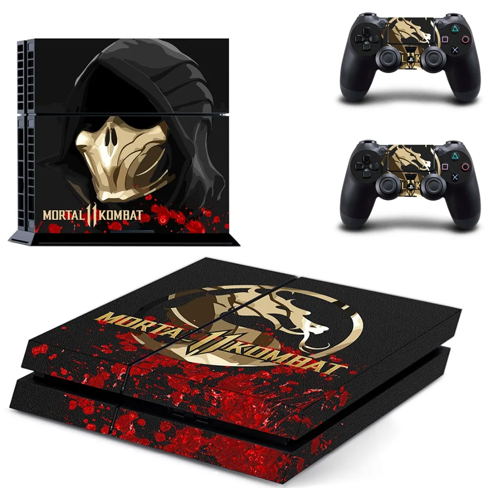 Mortal Kombat 11 PS4 кожи Стикеры наклейка для Sony Игровые приставки 4 консоли и 2