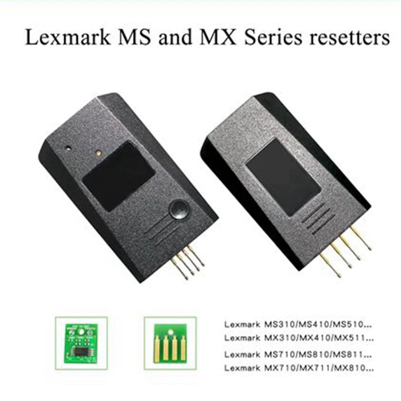 

Compatible for Lexmark Chip Resetter Best Solution for MS/MX 310/410/510/610/710/810 Series Toner Chips Drum Chips 20 Credits